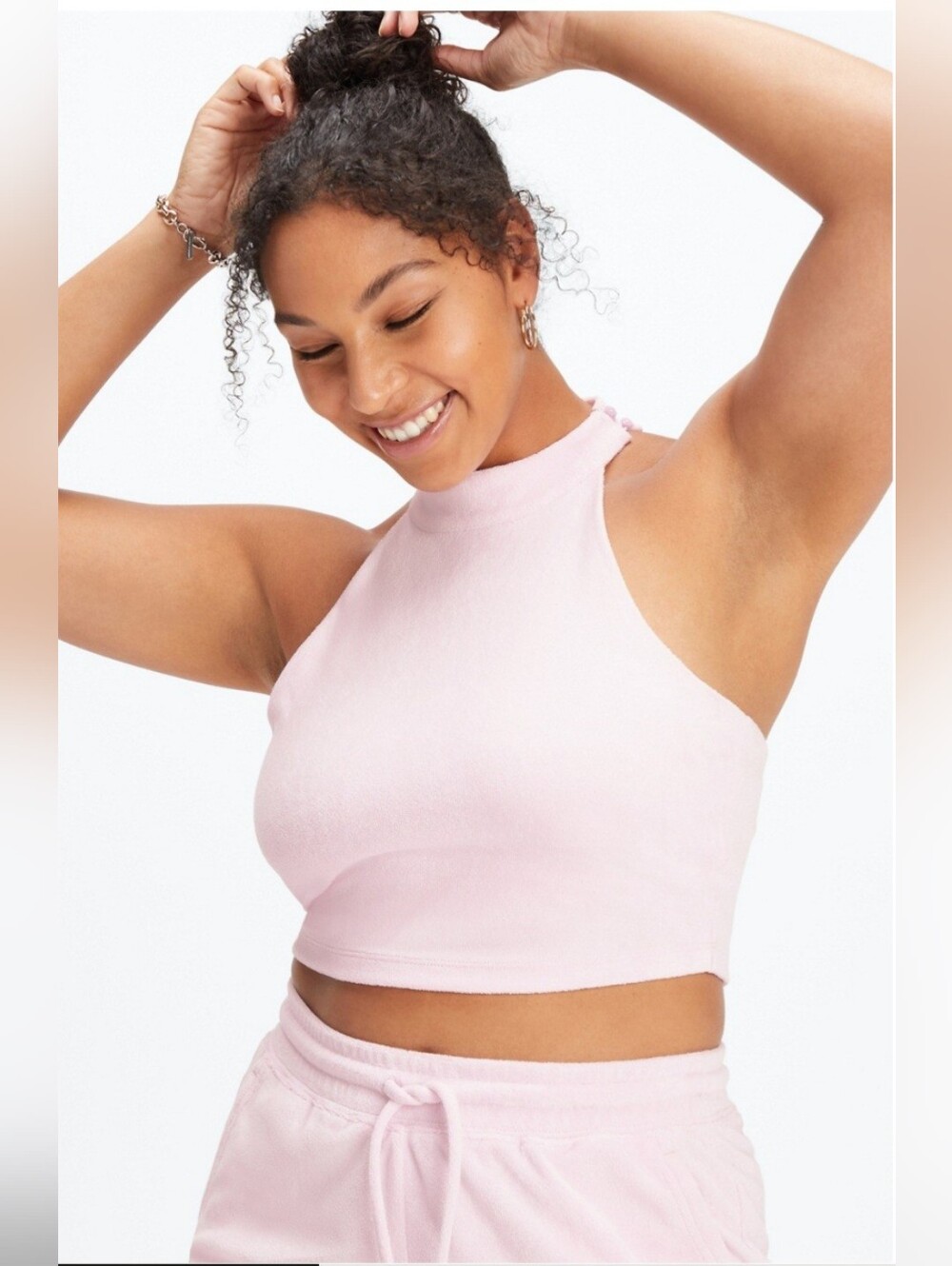 Fabletics Terry Built-In Bra Tank sz M